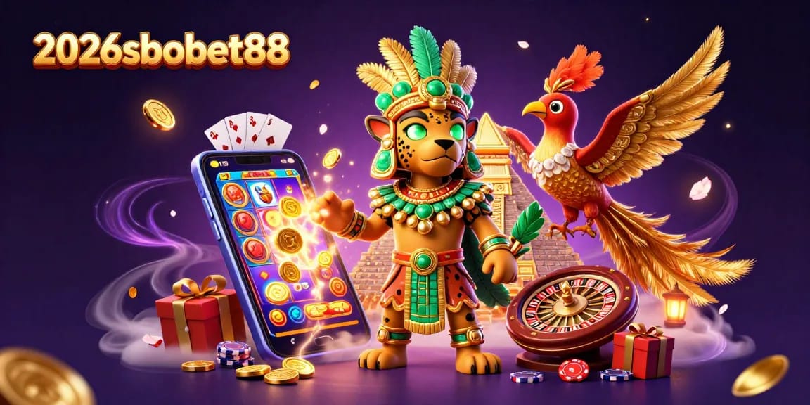 Experience thrilling action with 2026sbobet88 as the jaguar priest engages in vibrant casino games.