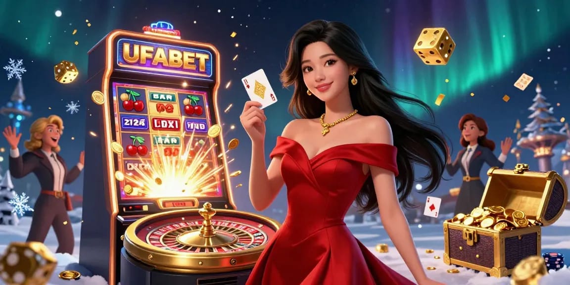 Experience gaming excitement at UFABET with epic jackpots, vibrant casino scenes, and stunning visuals.