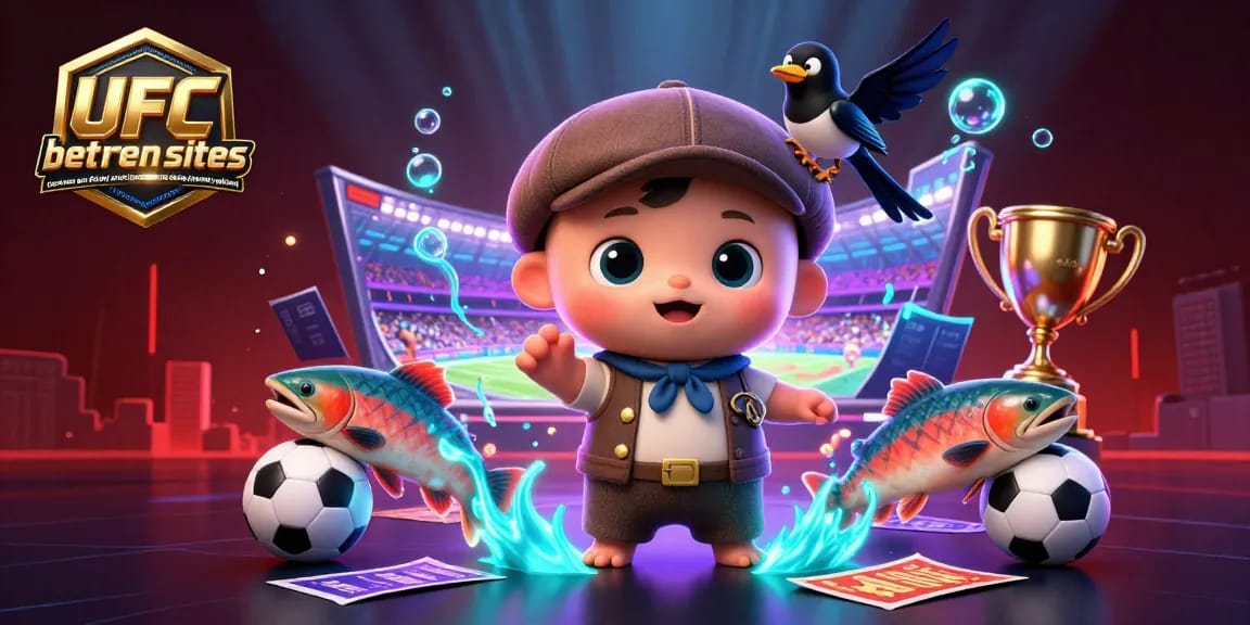 Experience the comparison of offshore ufc betting sites not on gamstop with bonuses and payment options through this vibrant 3D illustration.