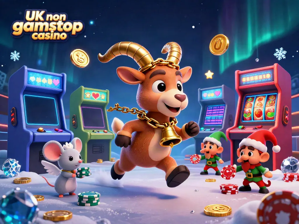 Experience the excitement at a UK non gamstop casino with a festive Krampus running the action.